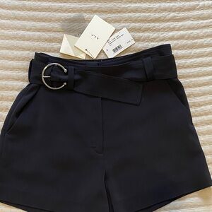 A.L.C. Women's High Waist Black Shorts